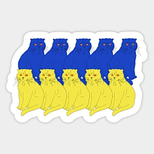 Ukrainian Cats Sticker